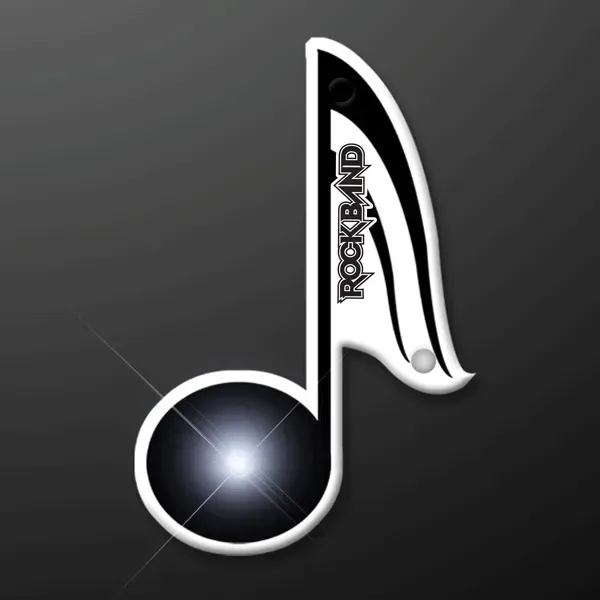 Music Note LED Flashing Lapel Pin β view 1