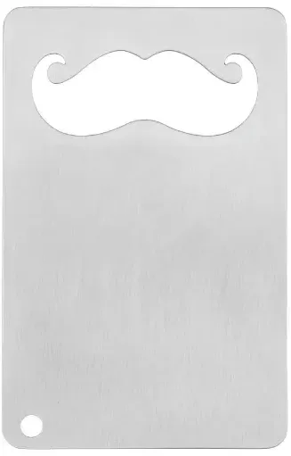 Custom Mustache Credit Card Bottle Opener — view 2