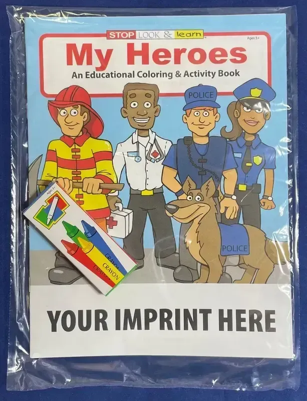Custom Printed My Heroes Coloring Books