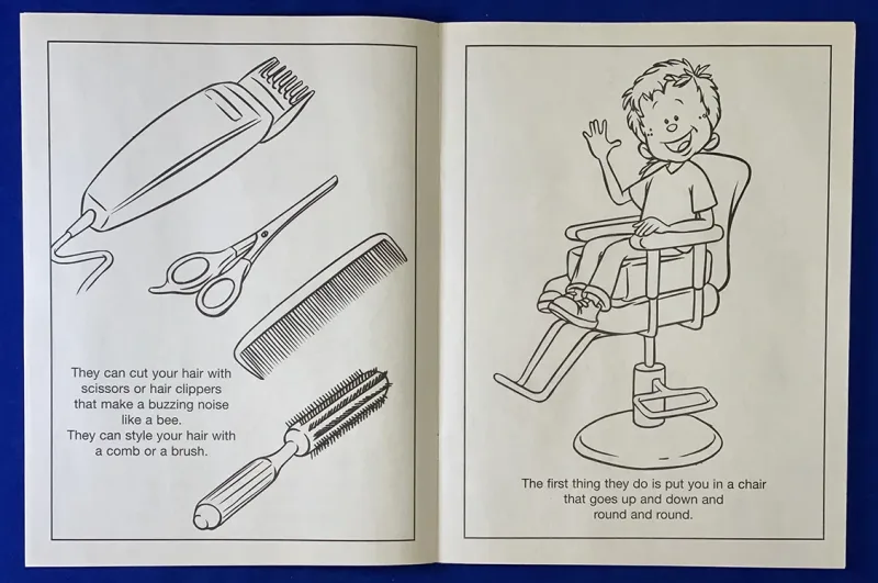 My New Haircut Coloring Book β view 1