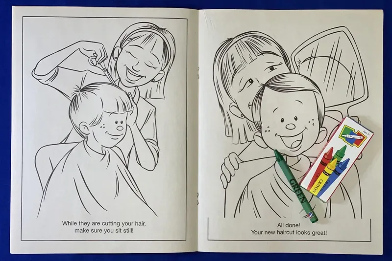 My New Haircut Coloring Book — view 3