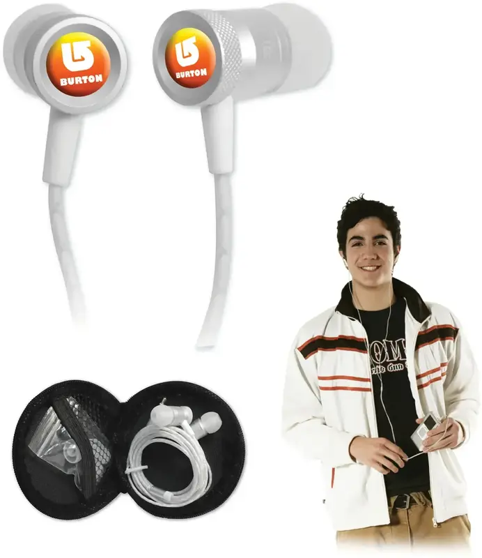 myBuds™ Premium 3.5mm In-Ear Headphones with Tangle-free Cable & Custom Engraving