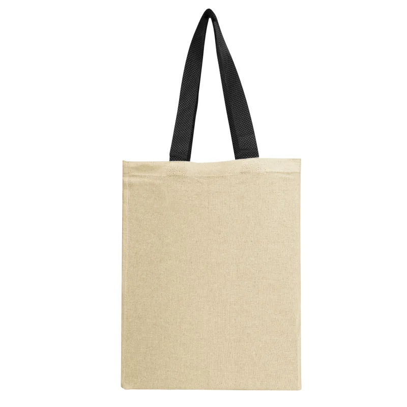 Natural Cotton Canvas Grocery Tote Bag — view 6