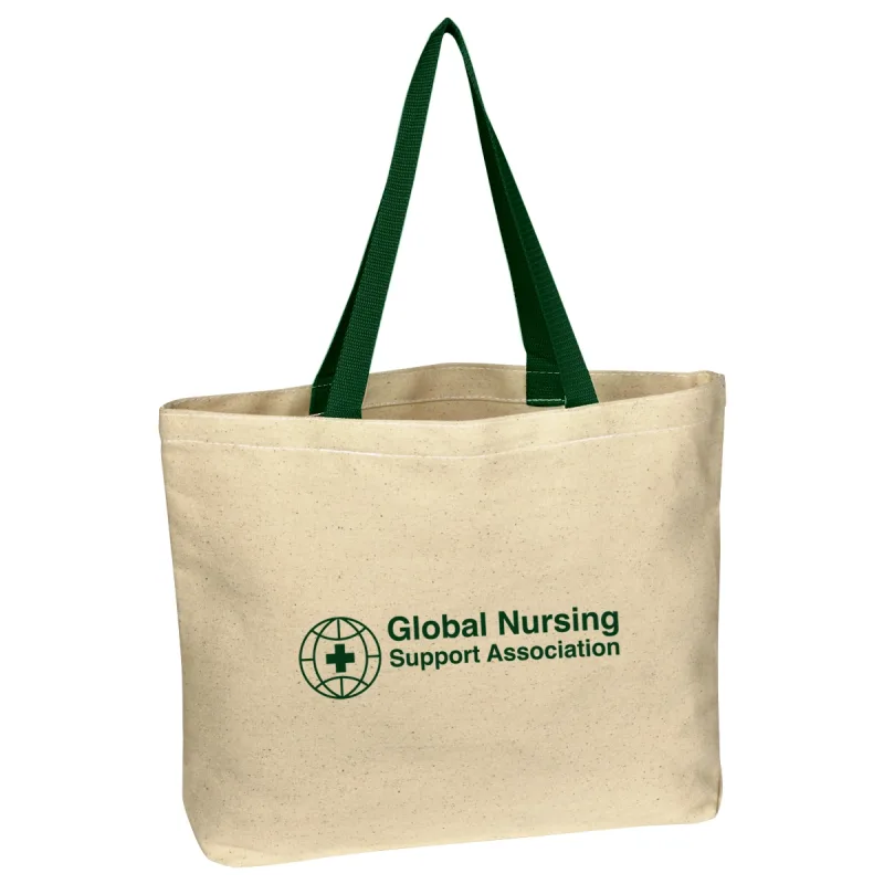 Natural Cotton Canvas Tote Bag — view 6
