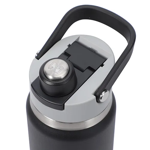 NAYAD® Crusade 28 oz Stainless Steel Double-Wall Bottle with Hidden Cup — view 4