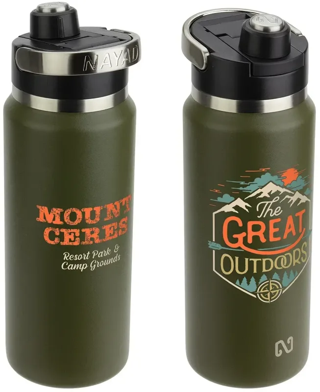 Personalized NAYAD® Traveler Stainless Bottle - 26 oz — view 8