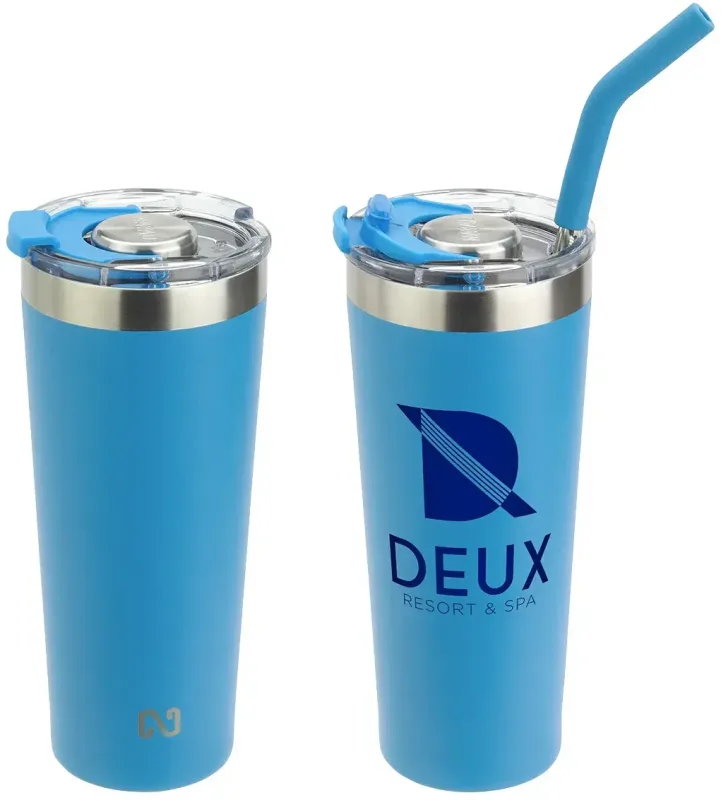 Custom Stainless Steel Tumbler with Straw (NAYAD® Trouper 22 oz) — view 13