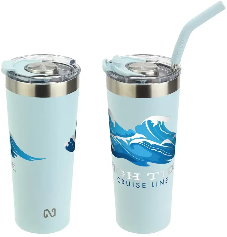 Custom Stainless Steel Tumbler with Straw (NAYAD® Trouper 22 oz) — view 14