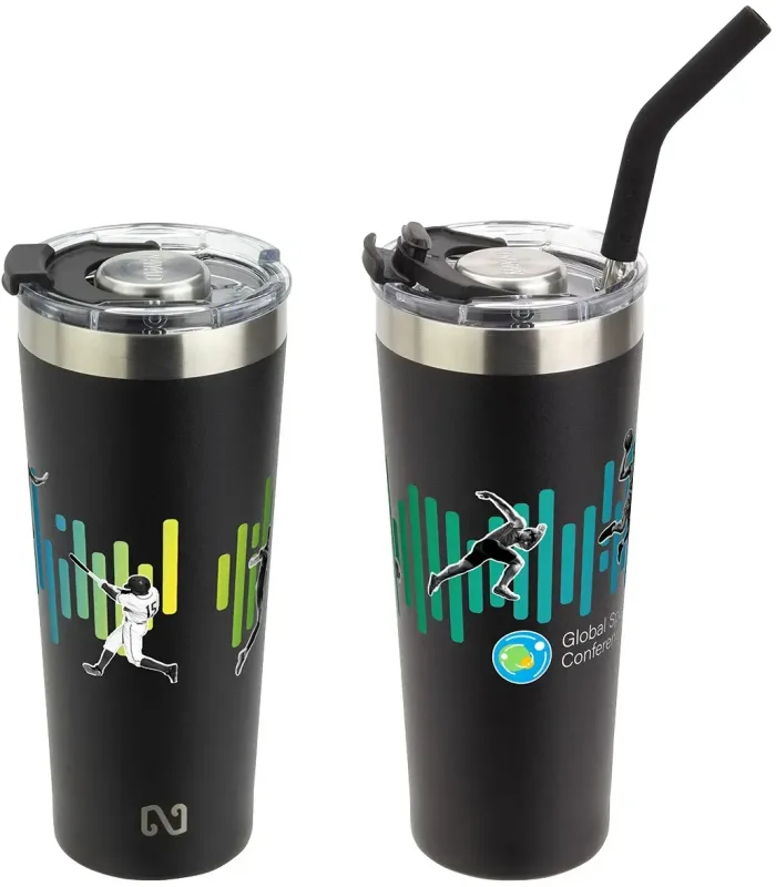 Custom Stainless Steel Tumbler with Straw (NAYAD® Trouper 22 oz) — view 9
