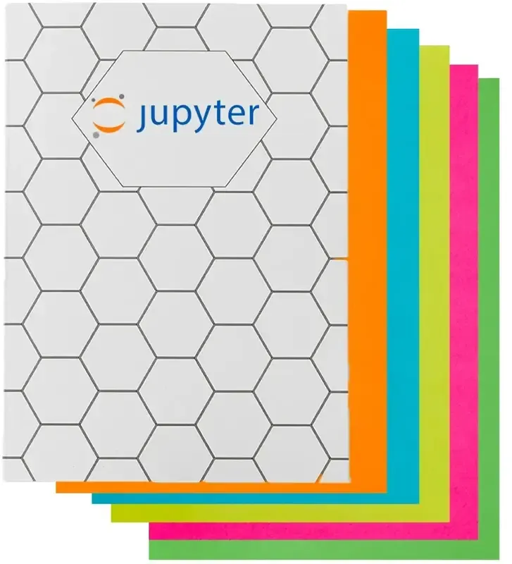 Imprinted Neon Hex Journal