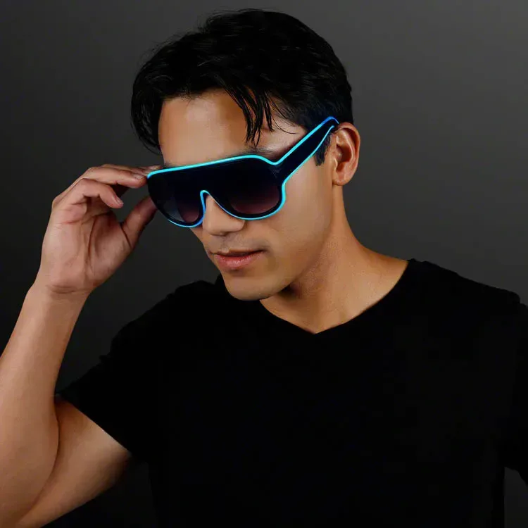 "Neon Look" Aviator EL Shades — view 2