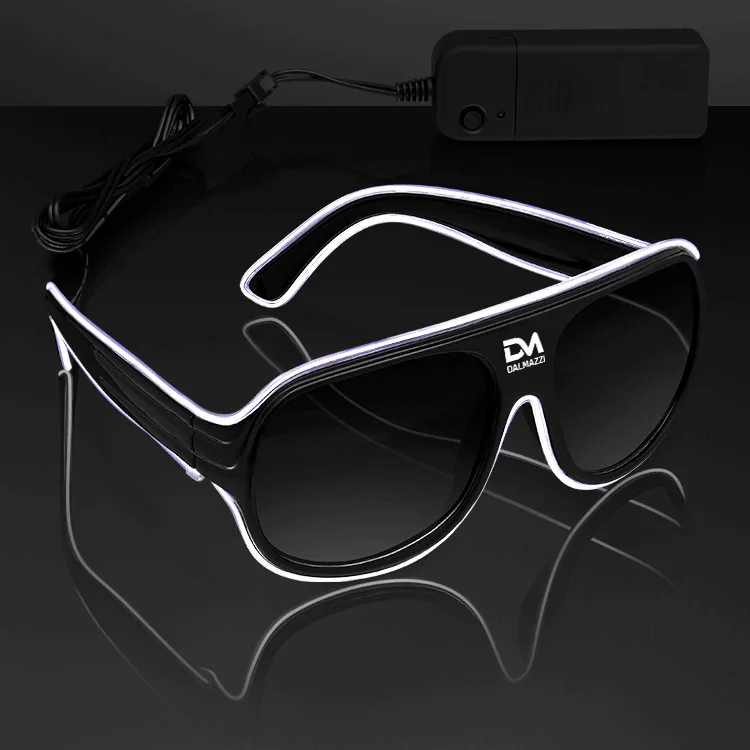 "Neon Look" Aviator EL Shades — view 4