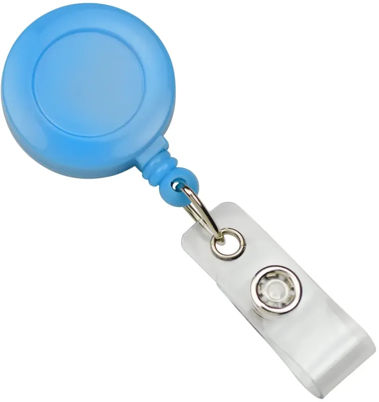 Custom Logo Plastic Badge Reel (Neon Opaque) — view 5