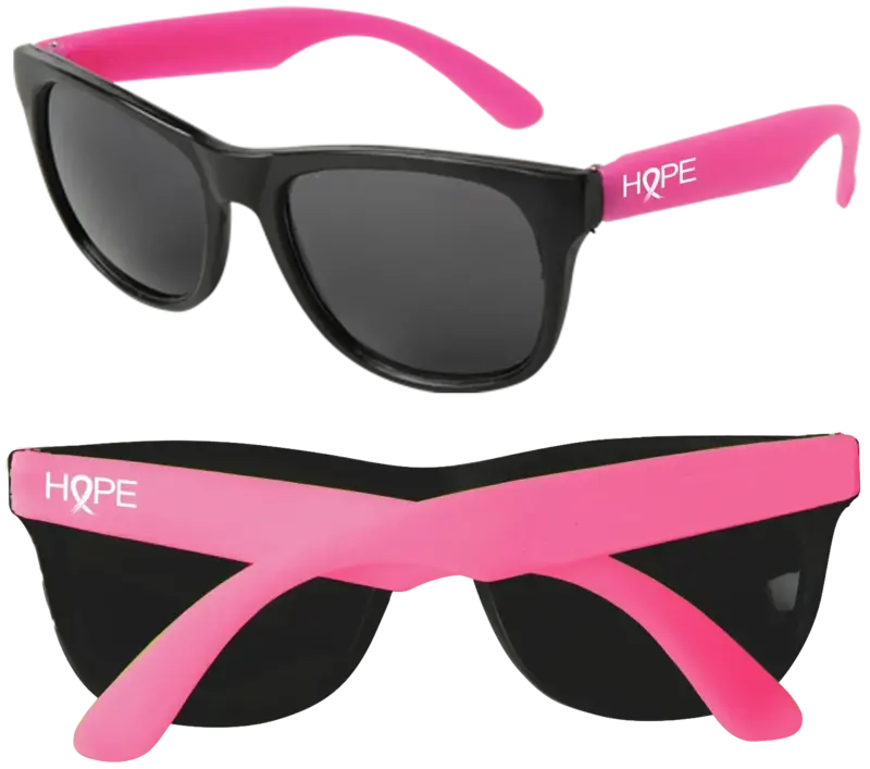 Personalized Neon Sunglasses - Black Frame