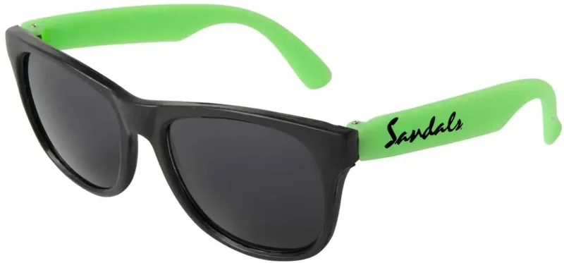 Personalized Neon Sunglasses - Black Frame — view 3