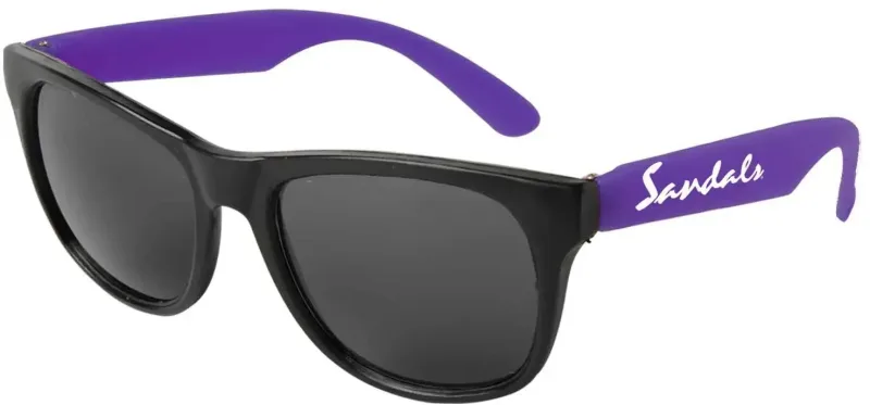 Personalized Neon Sunglasses - Black Frame — view 4