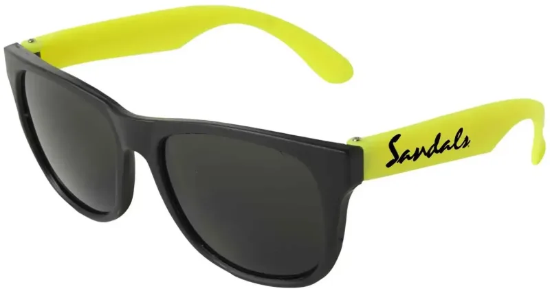 Personalized Neon Sunglasses - Black Frame — view 8