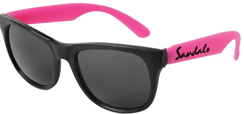 Personalized Neon Sunglasses - Black Frame — view 9