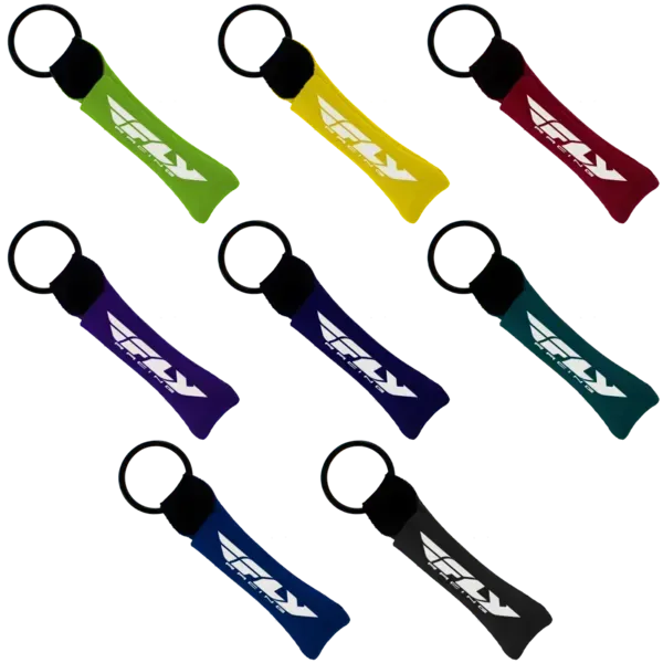 Neoprene Lip Balm Sleeve Pocket with Sewn Split-Ring — view 2