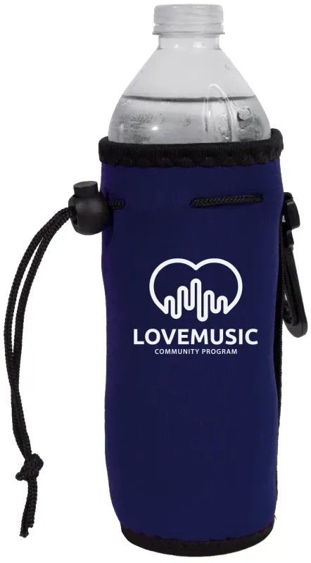 Custom Neoprene Bottle Cooler - Personalized Logo Branded Drink Cooler — view 2