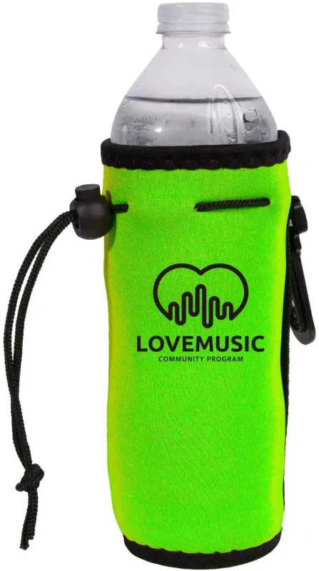 Custom Neoprene Bottle Cooler - Personalized Logo Branded Drink Cooler — view 4