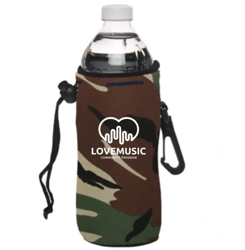 Custom Neoprene Bottle Cooler - Personalized Logo Branded Drink Cooler — view 7