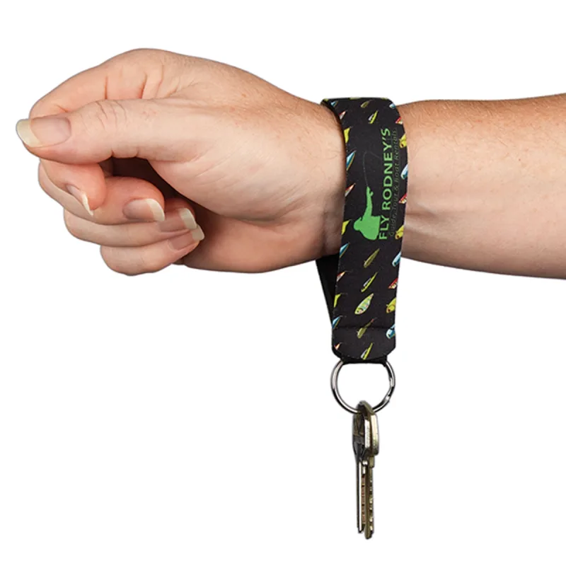 Neoprene Wristband With Key Ring — view 7