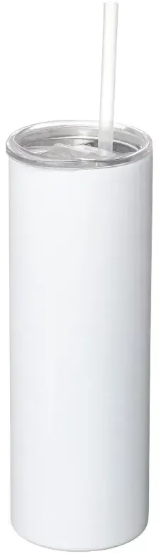 Logo-Branded Skinny Stainless Steel Tumbler — view 2