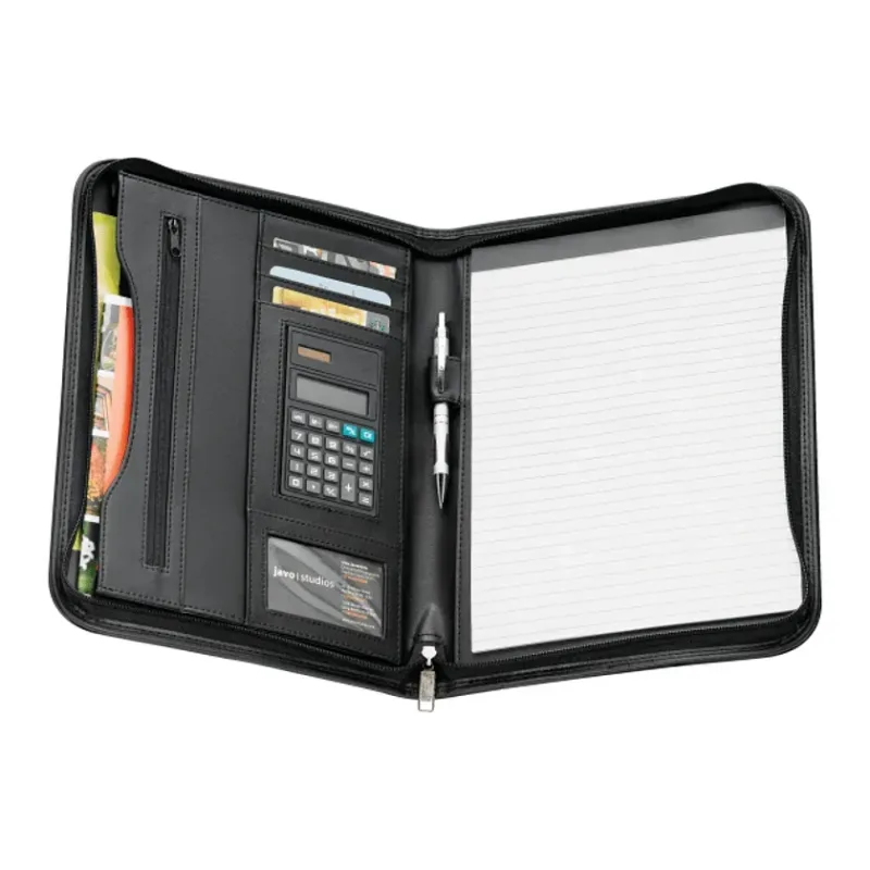 Custom New Yorker Padfolio with Solar Calculator — view 2