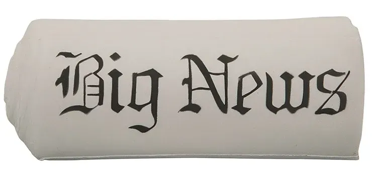 Custom Printed Newspaper Stress Reliever