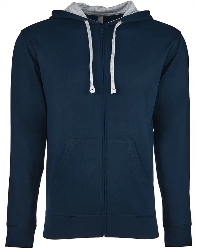 Next Level Apparel Adult Laguna French Terry Full-Zip Hooded Sweatshirt — view 3