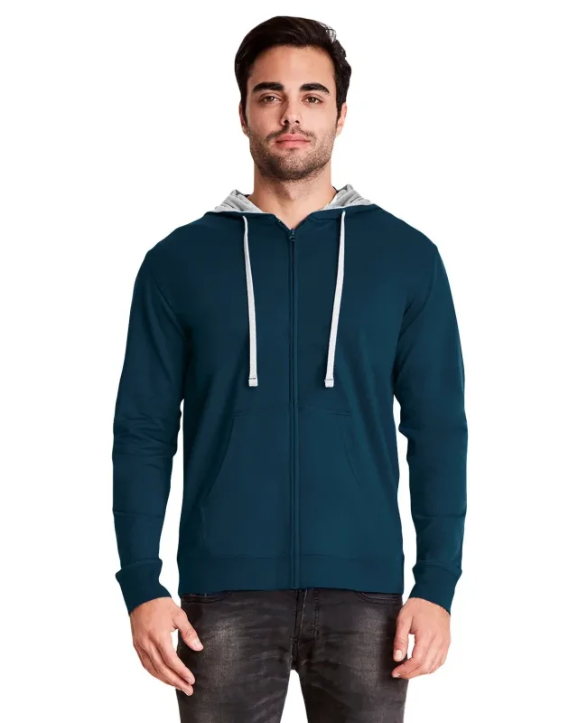 Next Level Apparel Adult Laguna French Terry Full-Zip Hooded Sweatshirt — view 4