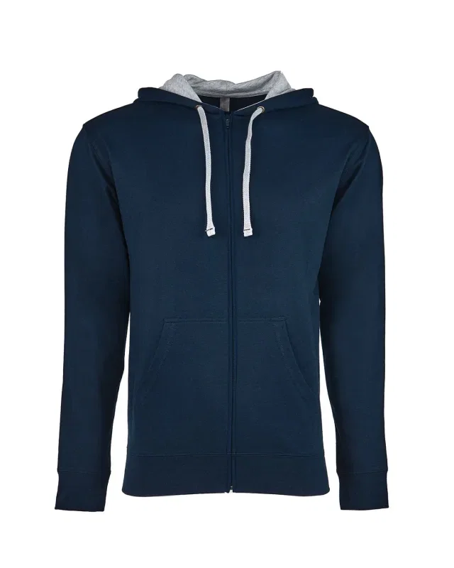 Next Level Apparel Adult Laguna French Terry Full-Zip Hooded Sweatshirt — view 6