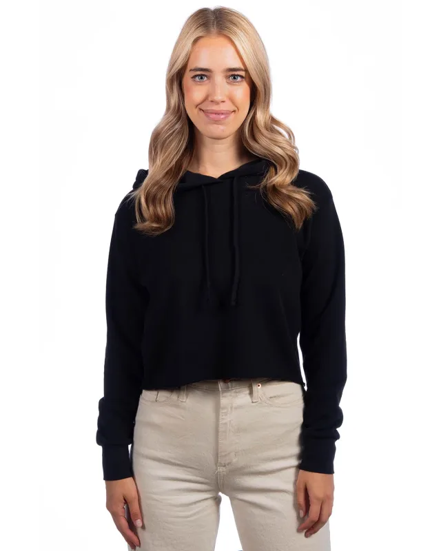 Next Level Apparel Ladies' Cropped Pullover Hooded Sweatshirt — view 5