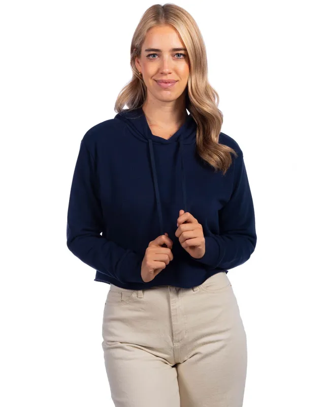 Next Level Apparel Ladies' Cropped Pullover Hooded Sweatshirt — view 8