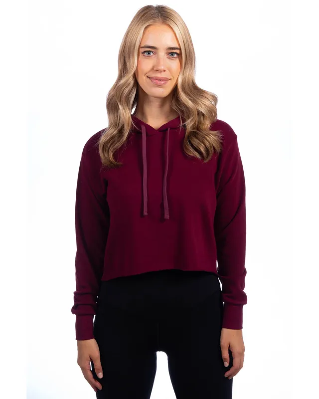 Next Level Apparel Ladies' Cropped Pullover Hooded Sweatshirt — view 9