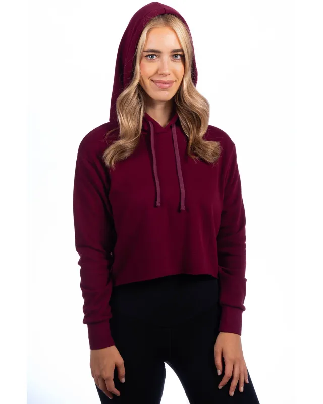 Next Level Apparel Ladies' Cropped Pullover Hooded Sweatshirt — view 10