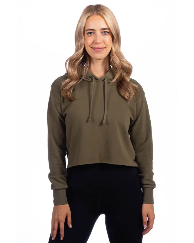 Next Level Apparel Ladies' Cropped Pullover Hooded Sweatshirt — view 11