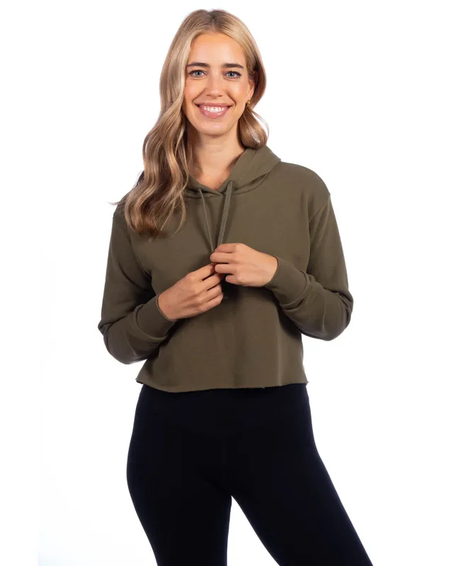 Next Level Apparel Ladies' Cropped Pullover Hooded Sweatshirt — view 12