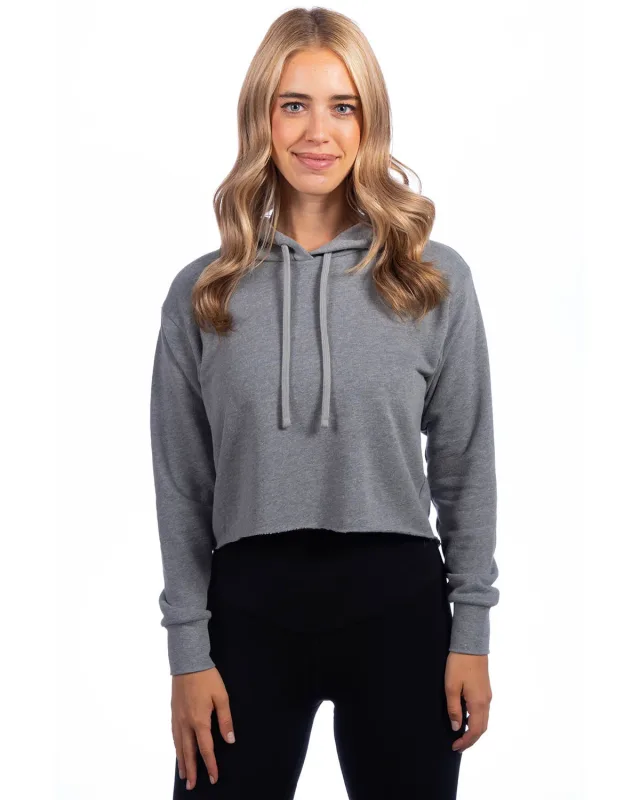 Next Level Apparel Ladies' Cropped Pullover Hooded Sweatshirt — view 3