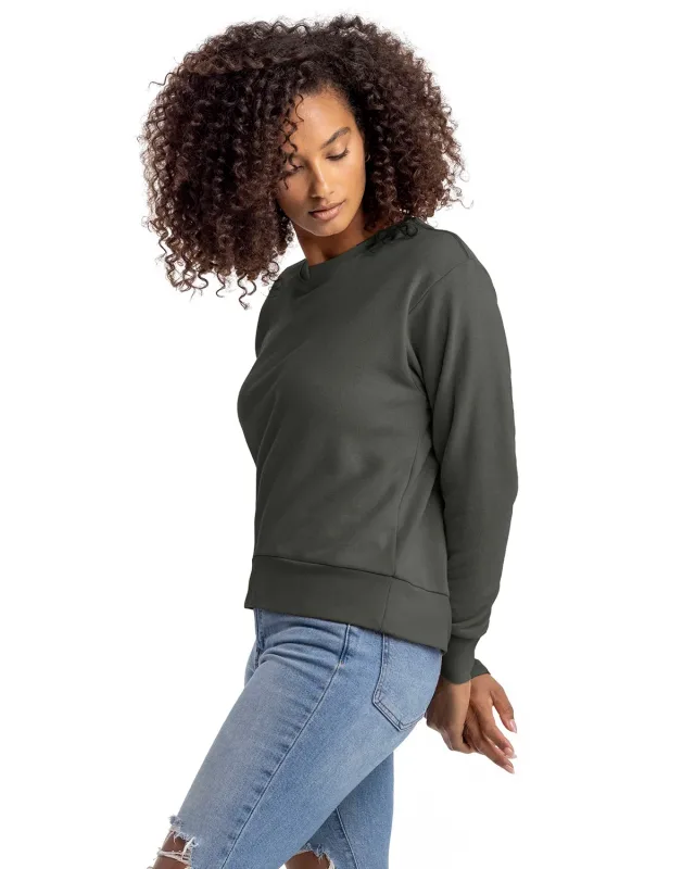 Next Level Apparel Ladies' Laguna Sueded Sweatshirt — view 10