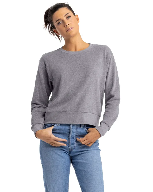 Next Level Apparel Ladies' Laguna Sueded Sweatshirt — view 2