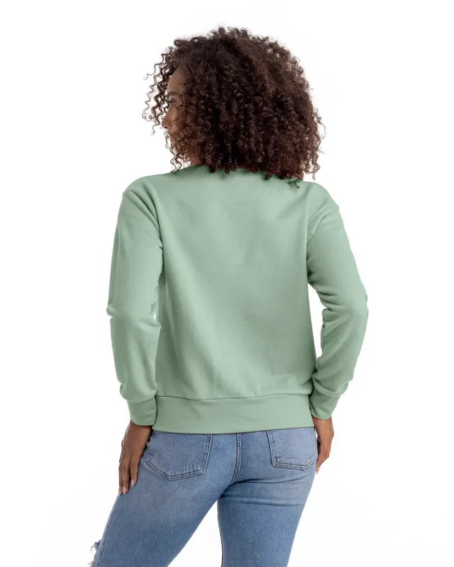 Next Level Apparel Ladies' Laguna Sueded Sweatshirt — view 21