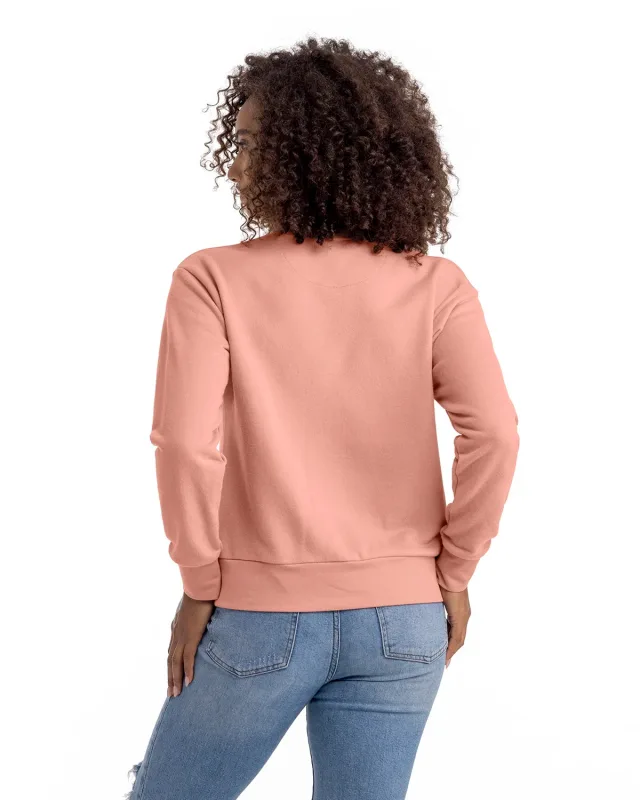 Next Level Apparel Ladies' Laguna Sueded Sweatshirt — view 26