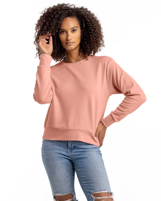 Next Level Apparel Ladies' Laguna Sueded Sweatshirt — view 27