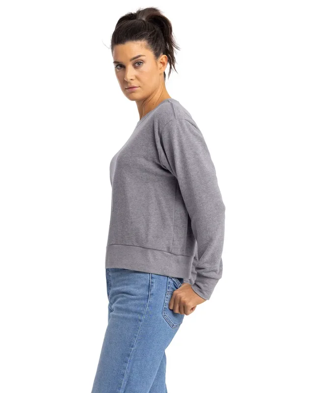 Next Level Apparel Ladies' Laguna Sueded Sweatshirt — view 5