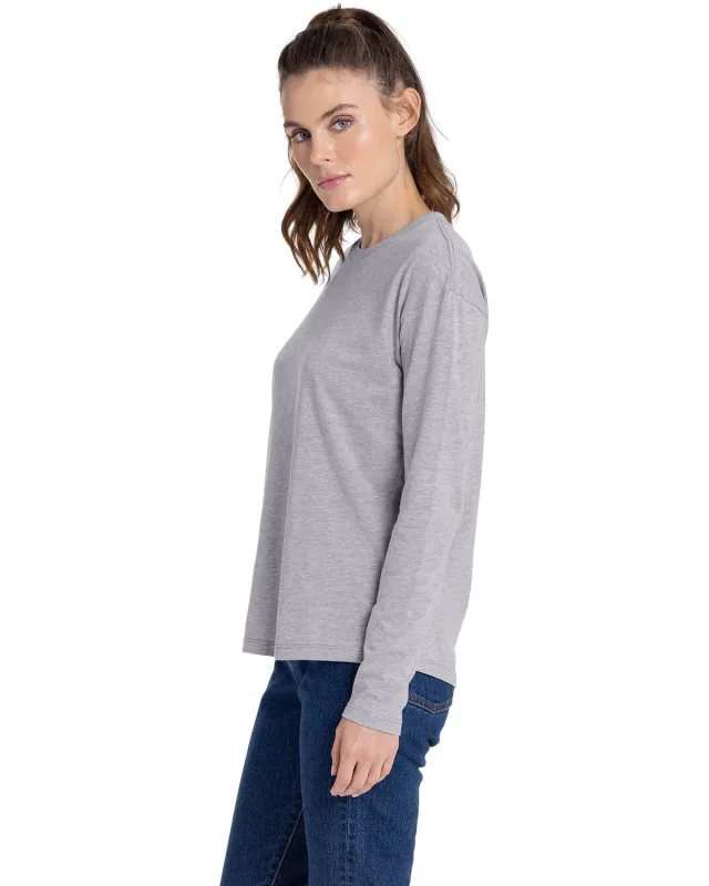 Next Level Apparel Ladies' Relaxed Long Sleeve T-Shirt — view 10