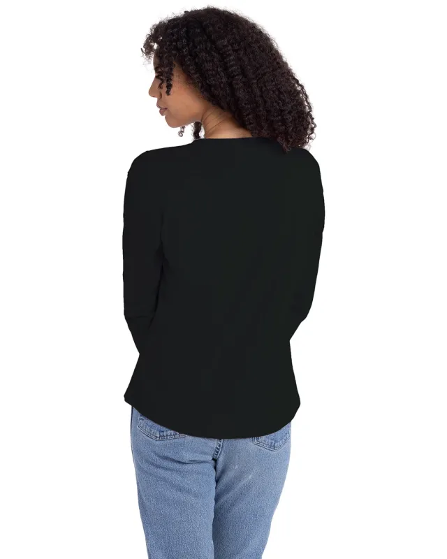 Next Level Apparel Ladies' Relaxed Long Sleeve T-Shirt — view 11