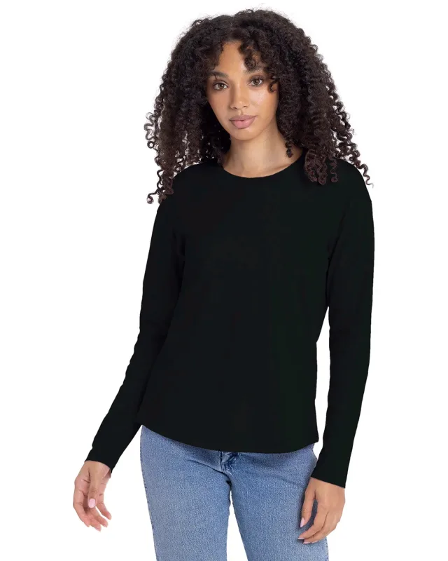 Next Level Apparel Ladies' Relaxed Long Sleeve T-Shirt — view 12