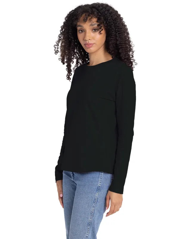 Next Level Apparel Ladies' Relaxed Long Sleeve T-Shirt — view 15